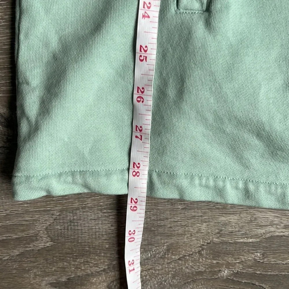 Avec Les Filles Mint Green French Terry Shirt Jacket Shacket - Picture 9 of 11